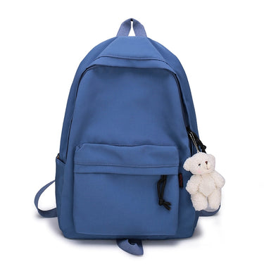 Mochila negra mujer grande azul